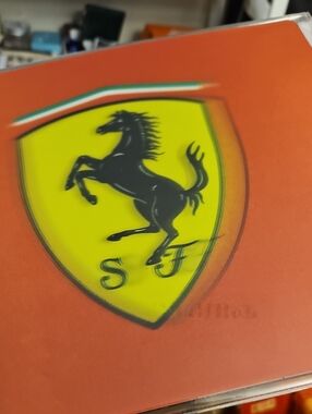 Ferrari Scudetto Mouse Pad Yellow Shield and Black Prancing Horse